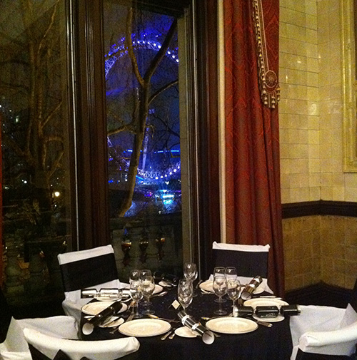 Hire Firefly for a corporate function overlooking the London Eye